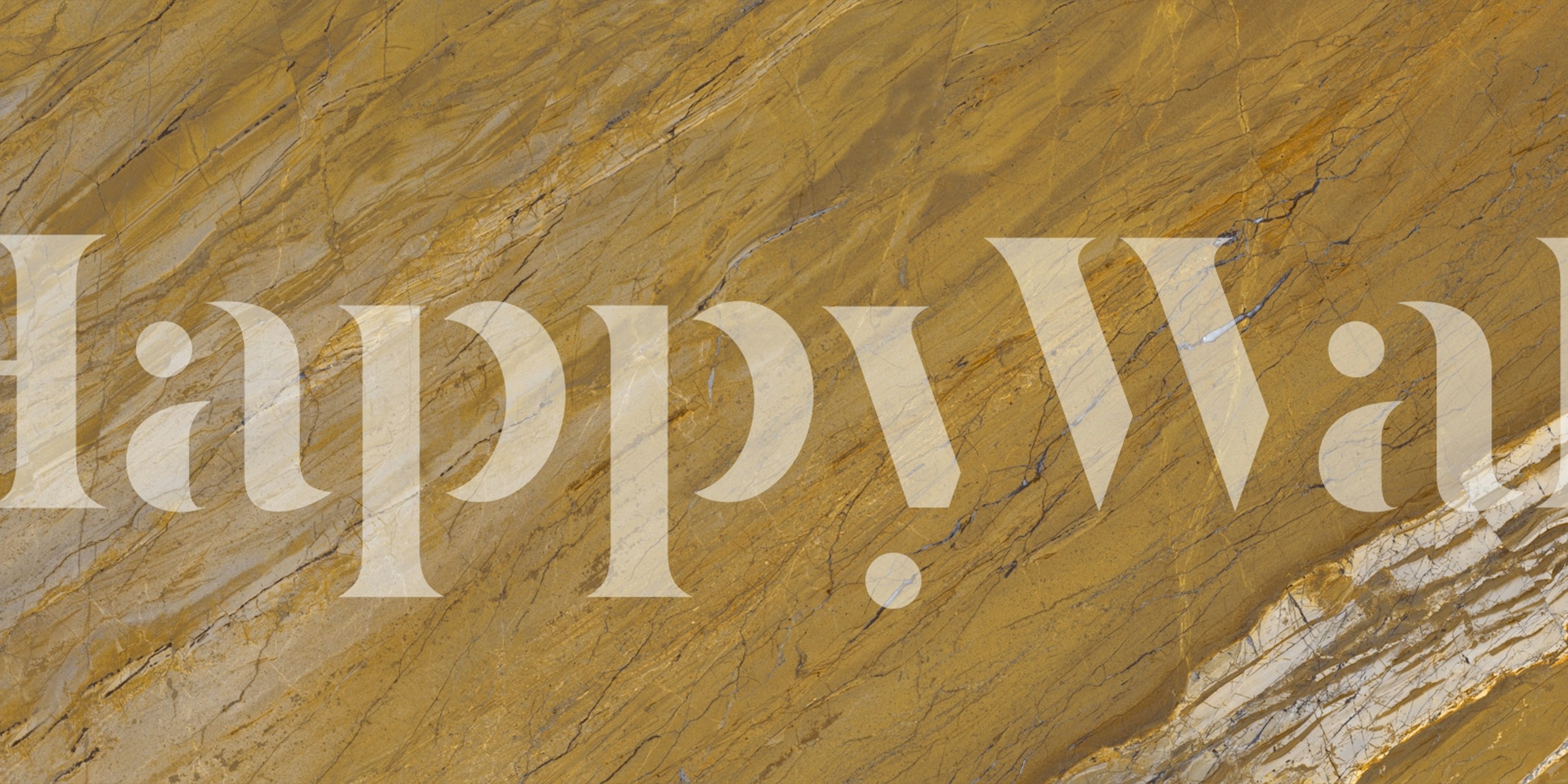 Natural Gold Marble wallpaper in a room