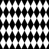 Harlequin Diamond pattern - Black and White wallpaper