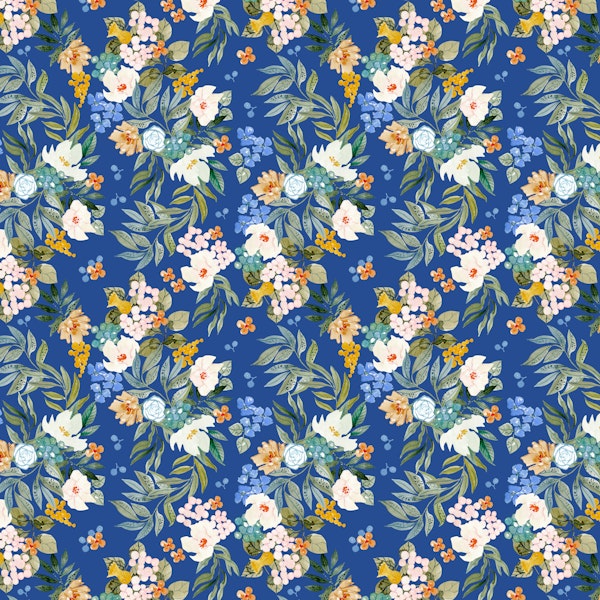 Floral Blue Harmony