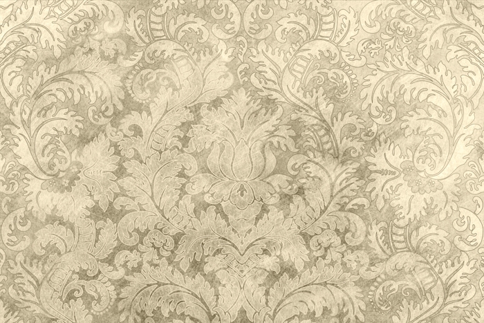 Baroque Heritage Foliage Tapestry Sepia