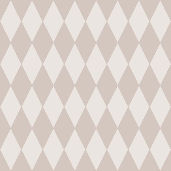 Harlequin Diamond pattern - beige