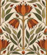 Botanical Tapestry in Burnt Sienna & Olive