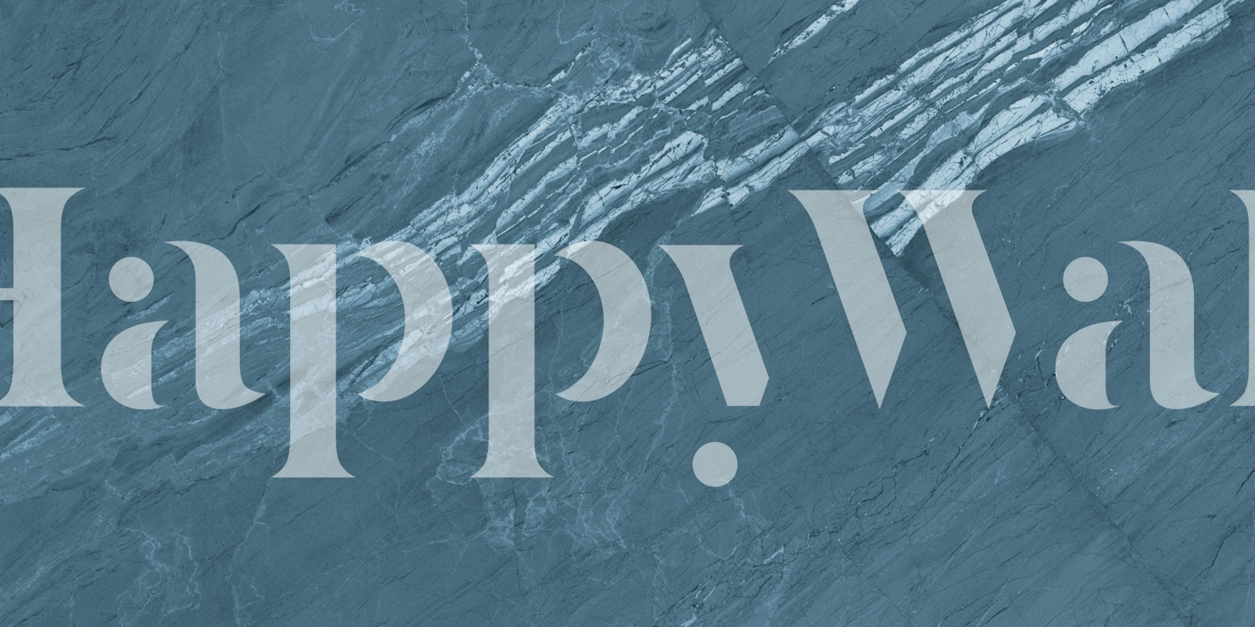 Arctic Blue Natural Marble wallpaper in a room