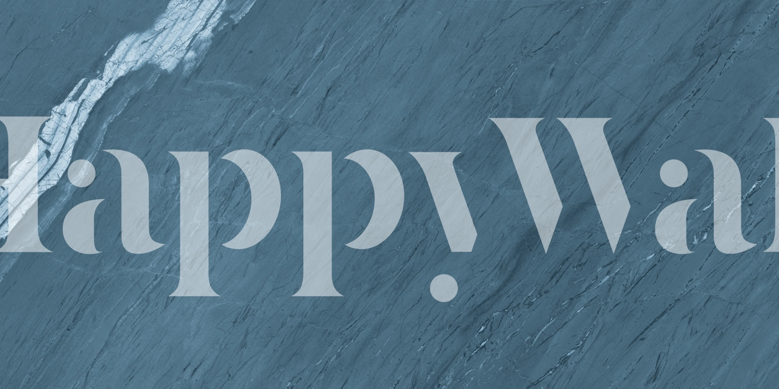 Blue marble texture with gray veins, modern wallpaper