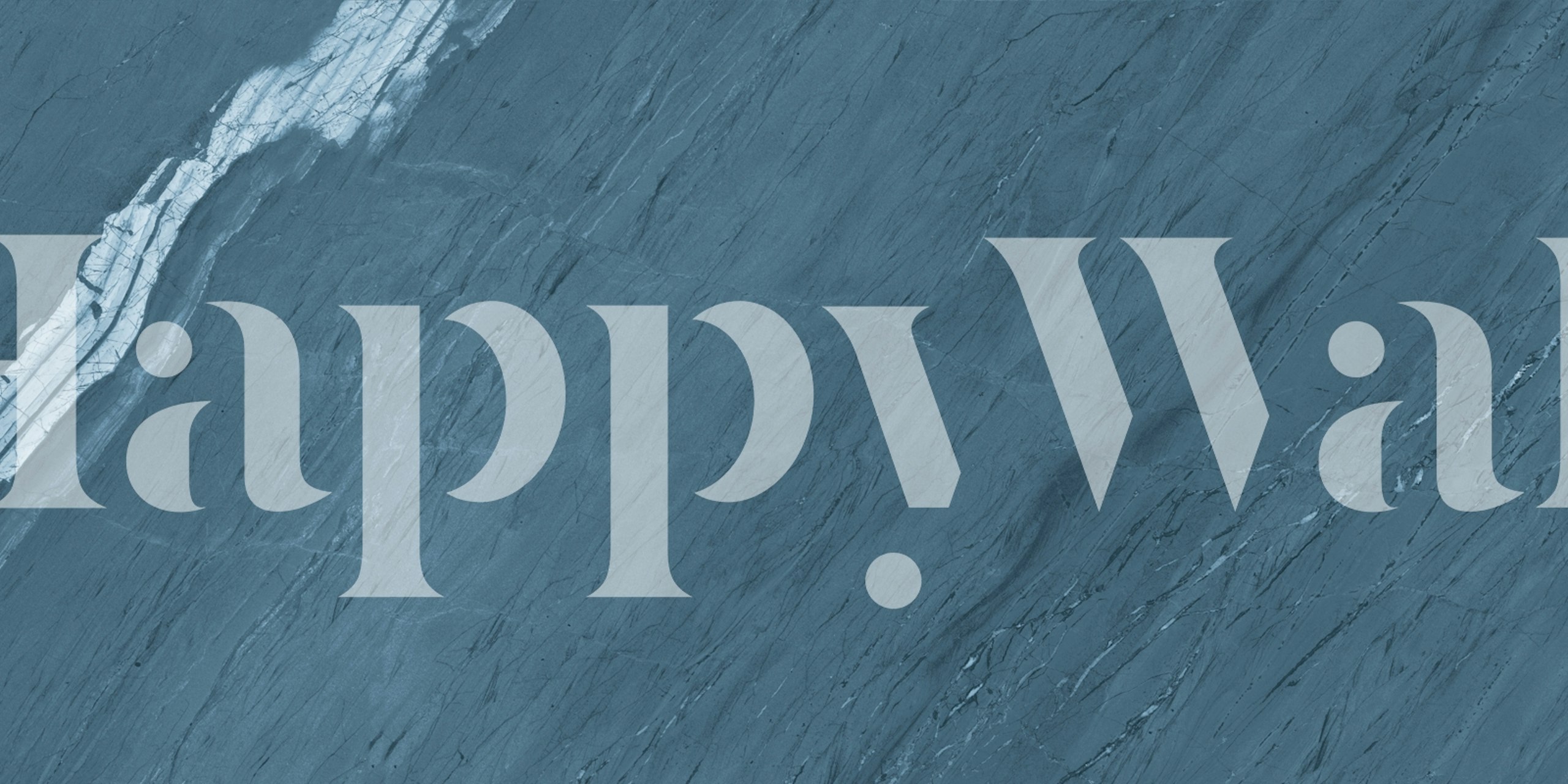 Blue marble texture with gray veins, modern wallpaper