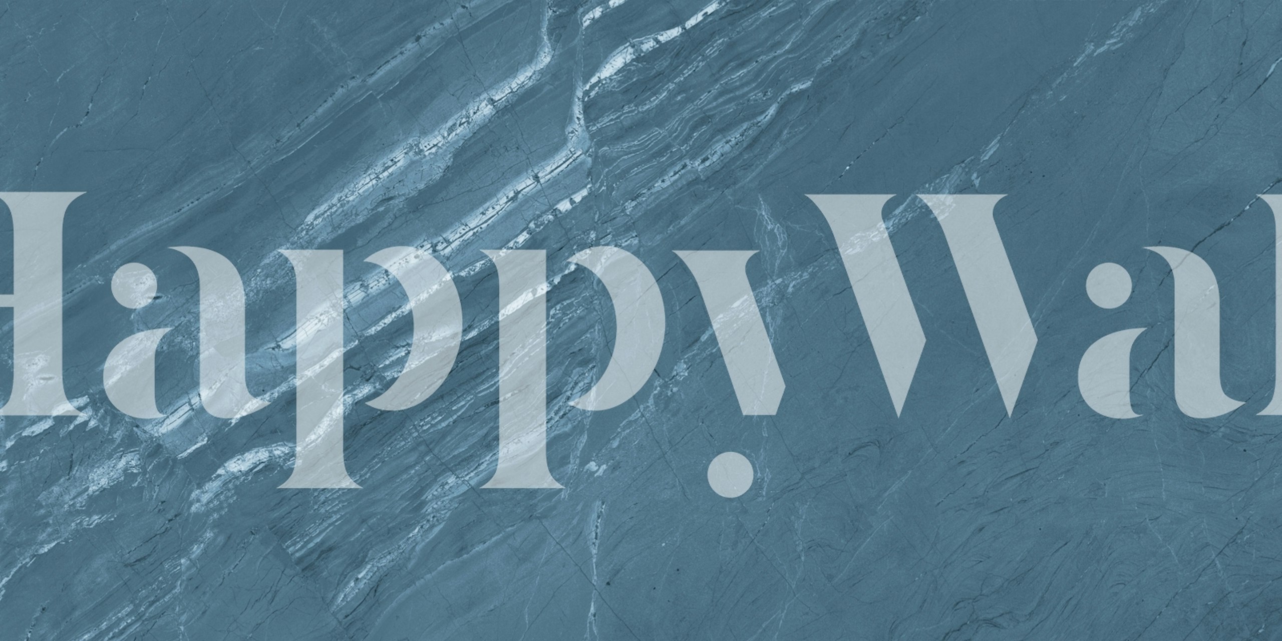 Blue White Marble Stone wallpaper in a room