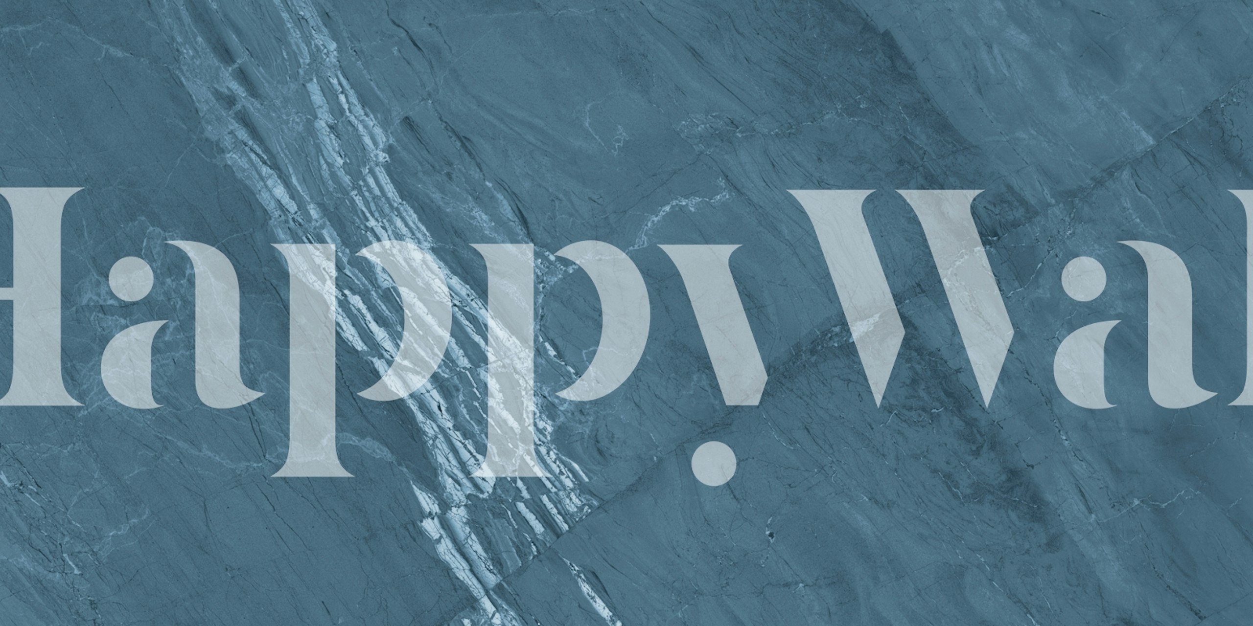 Slate Blue Marble design tapet i et rum