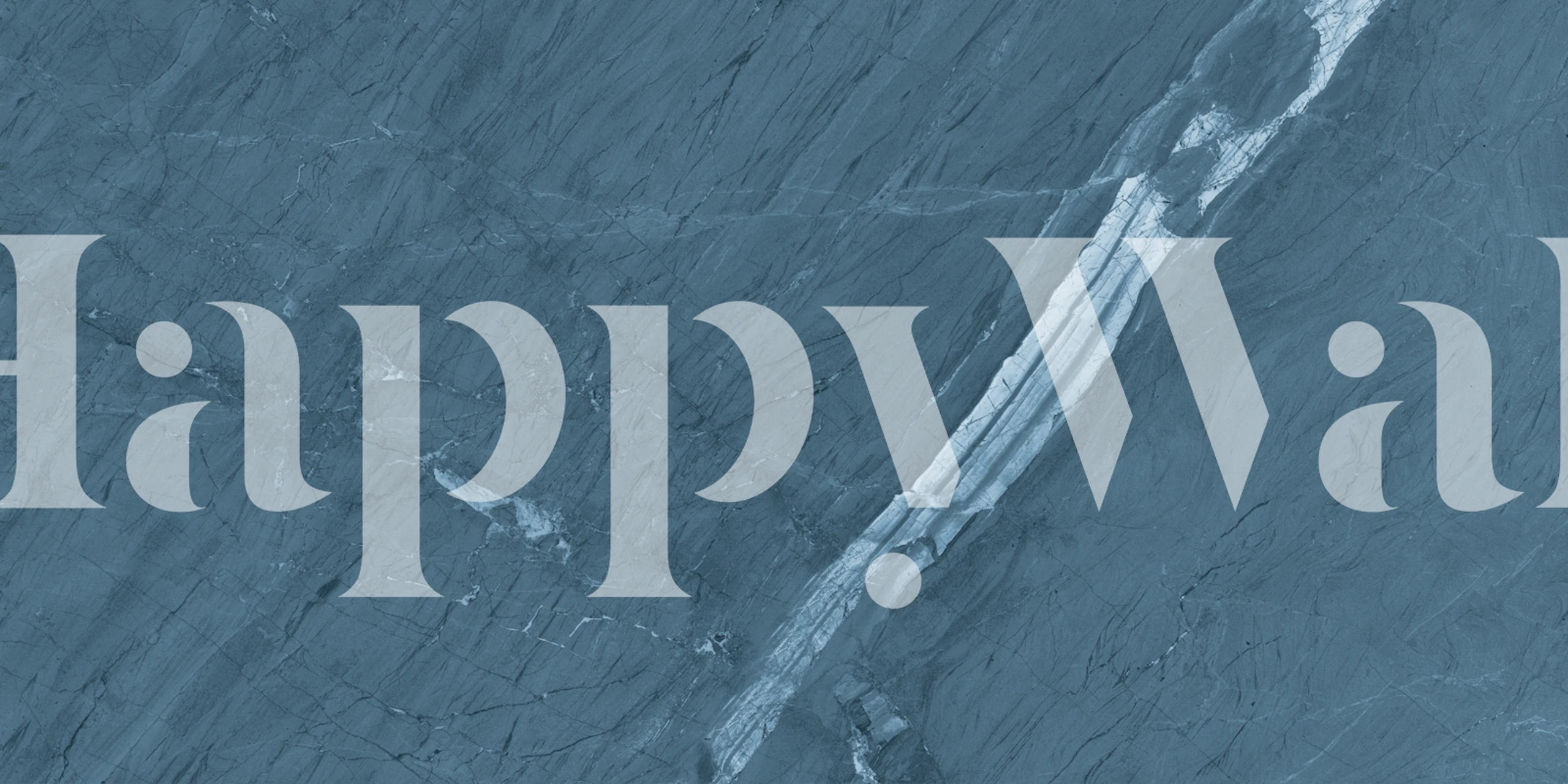 Blue marble texture with white veins wallpaper