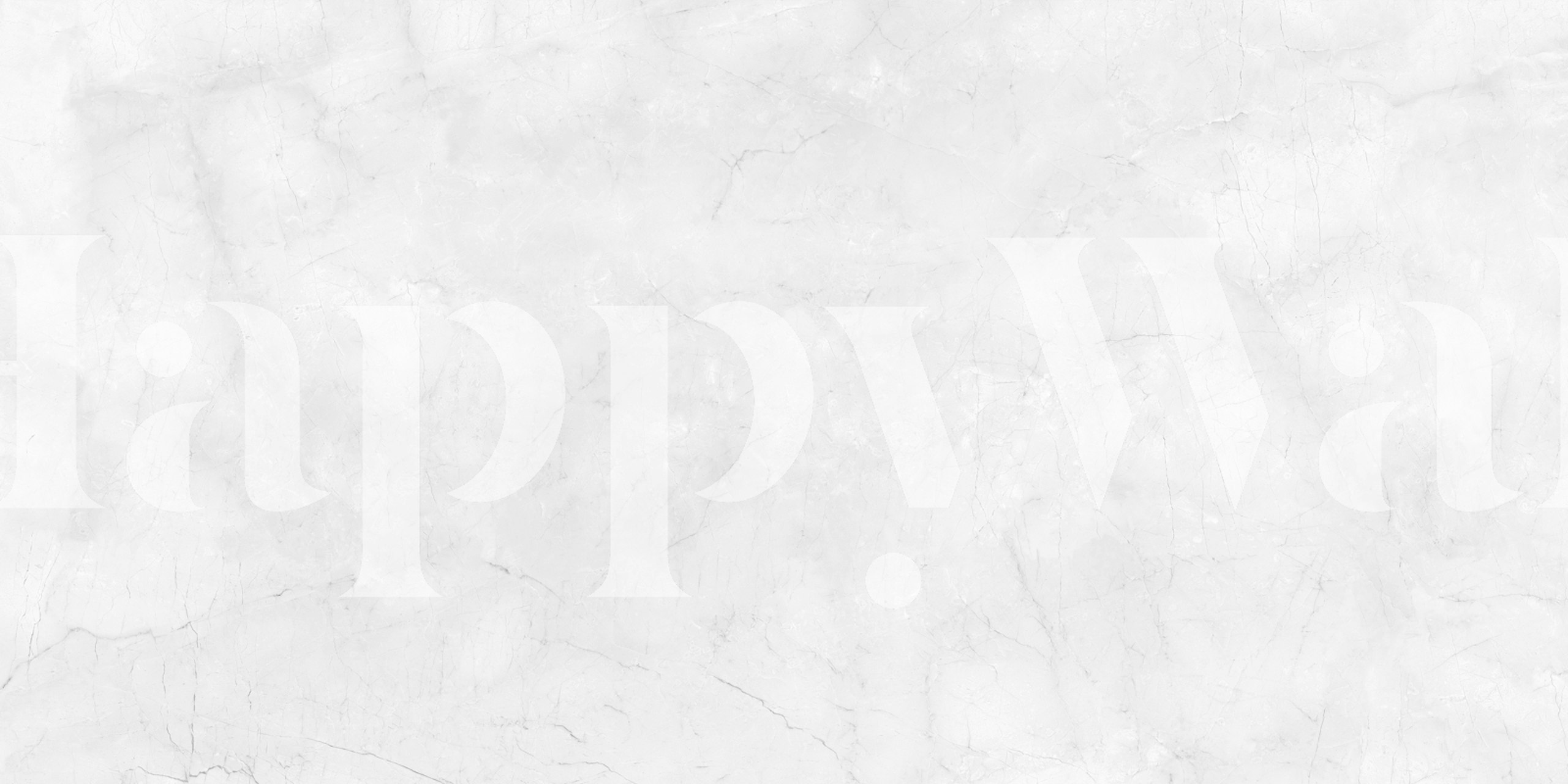 White marble effect wallpaper with soft gray veining