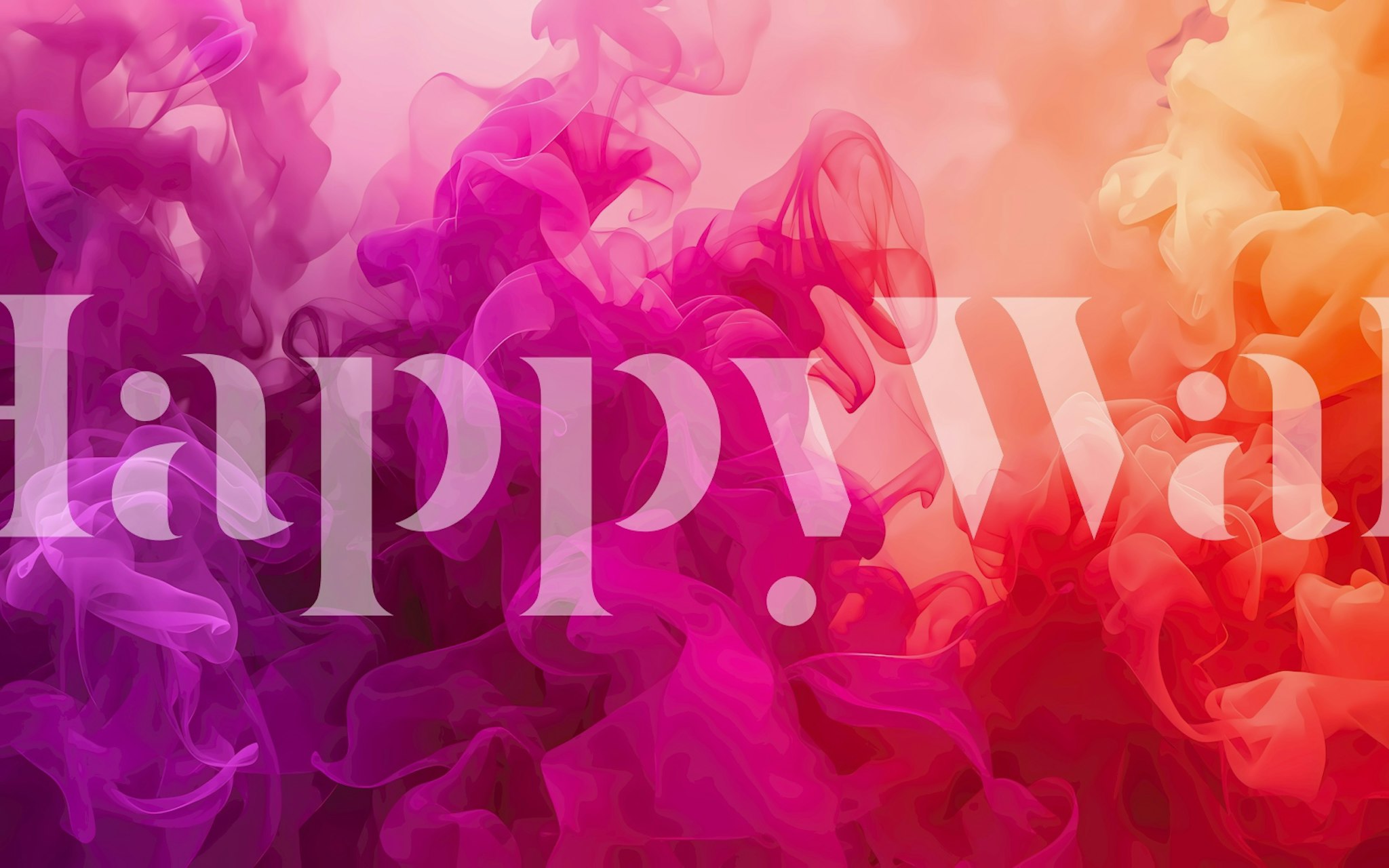 Tapeta Colorful Cloud Fusion w nowoczesnym pokoju