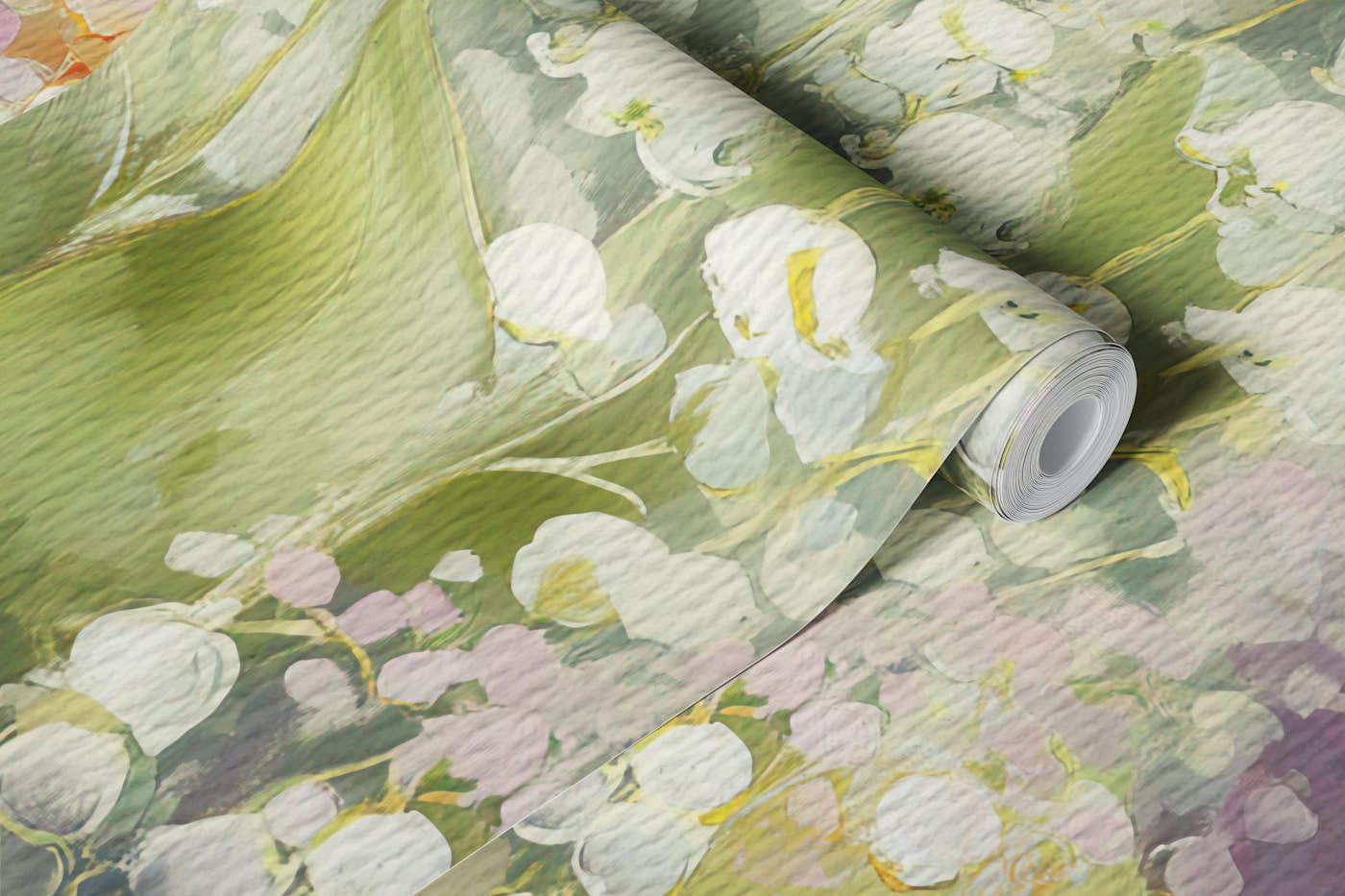 Delicate Snowdrop Flowers Watercolor wallpaper roll