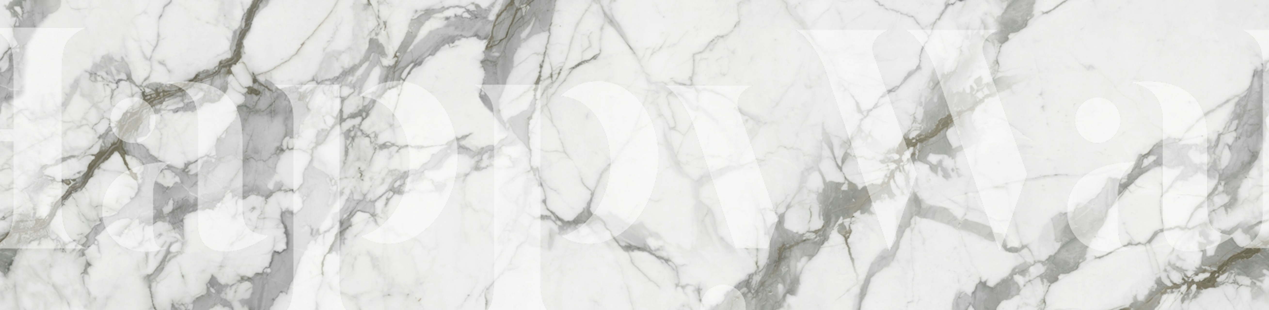 Soft grey vein marble pattern wallpaper with white base.