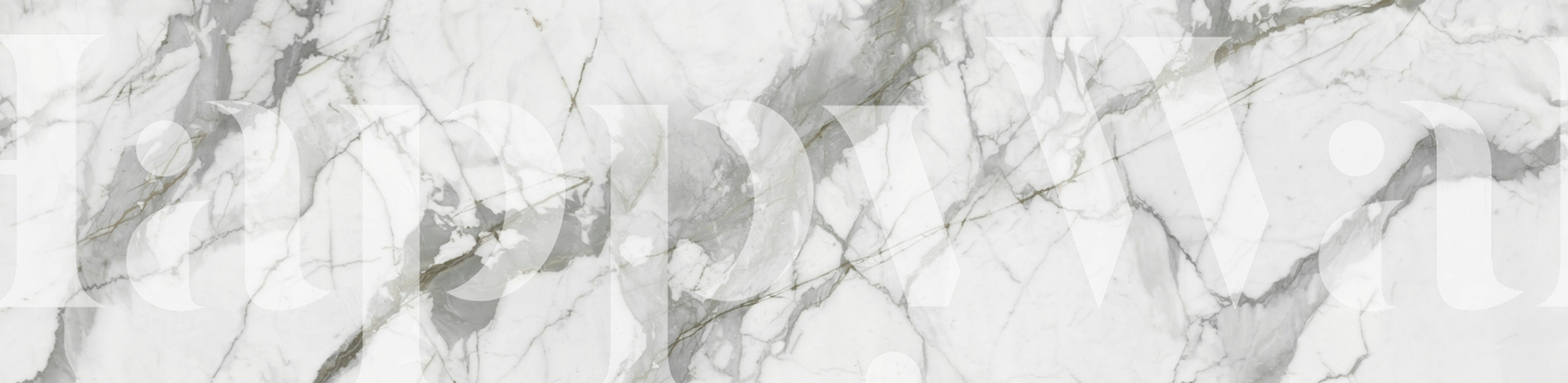Calacatta Grey marble wallpaper in a room
