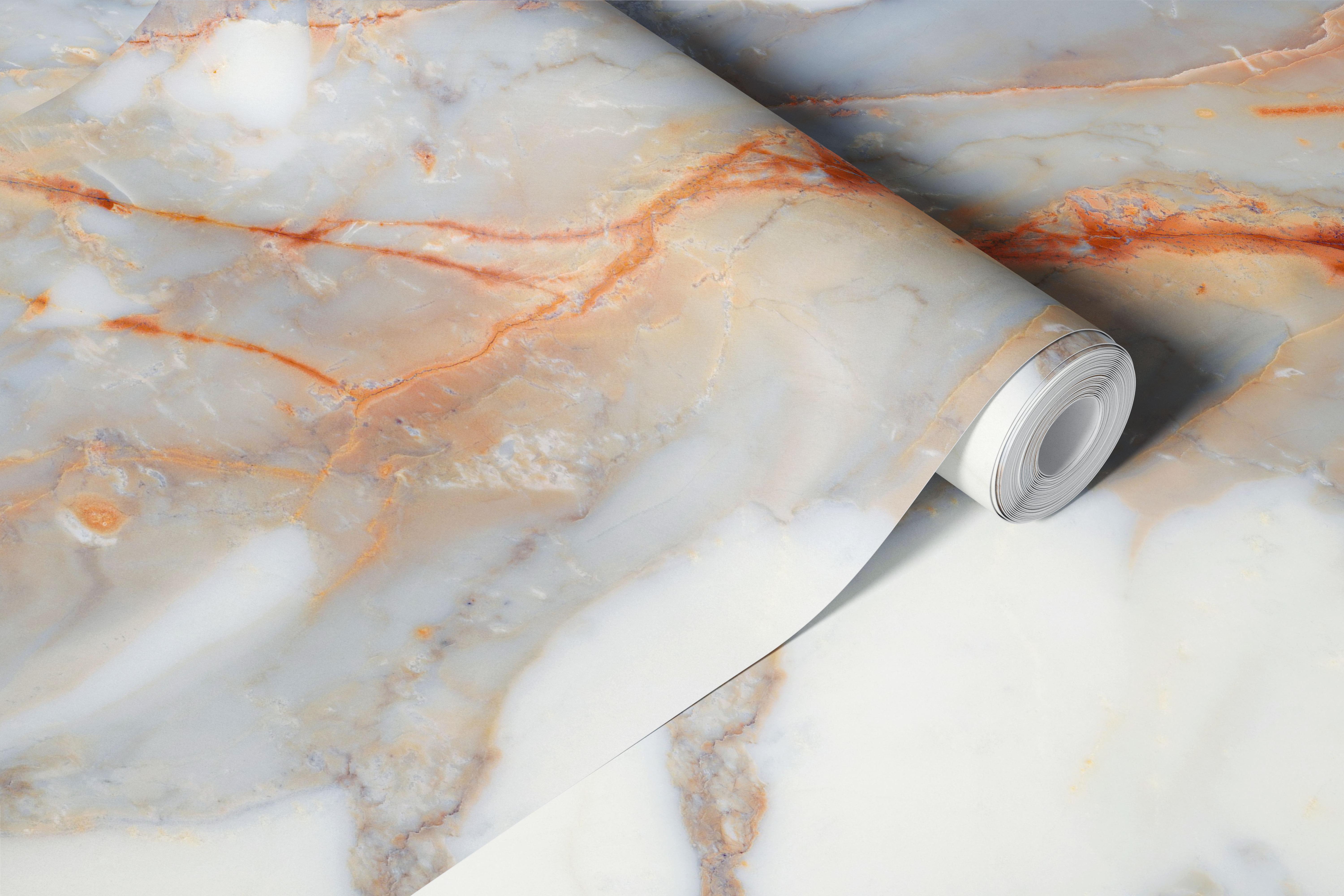 Colourful Calcutta white marble tapet i ett rum