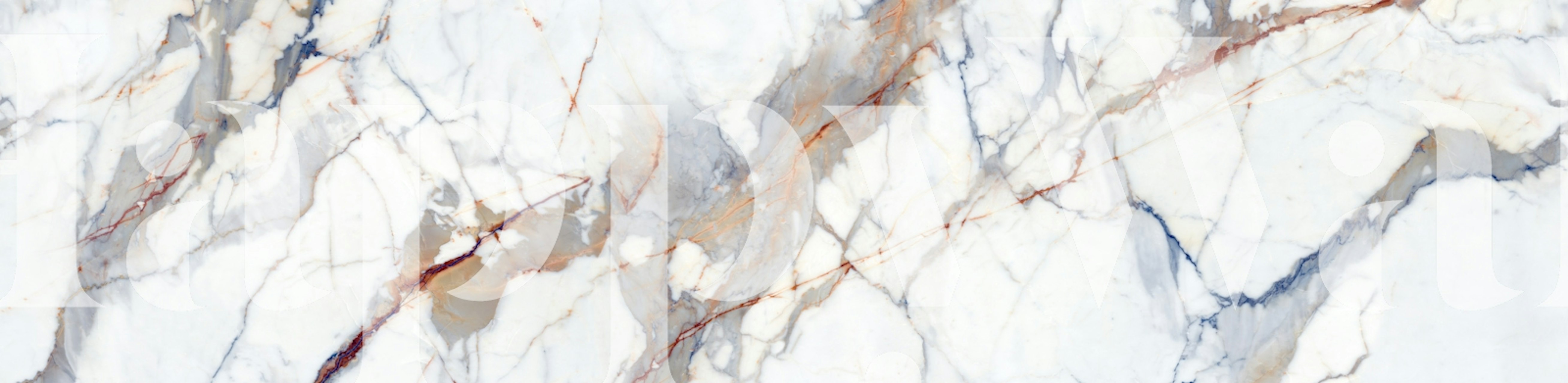 Colourful Calcutta white marble tapet i ett rum