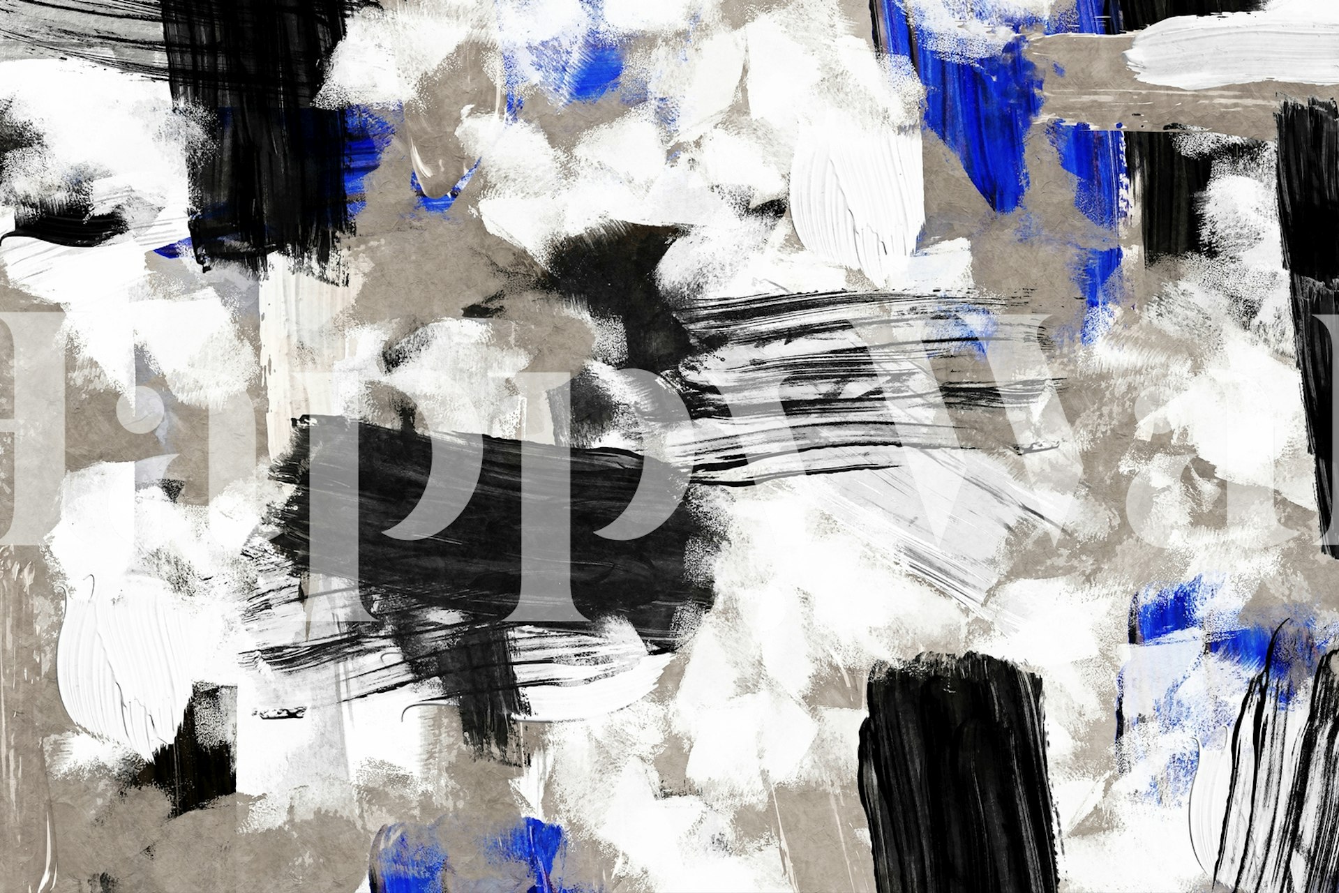 Abstract Brush tapet vist i et rom