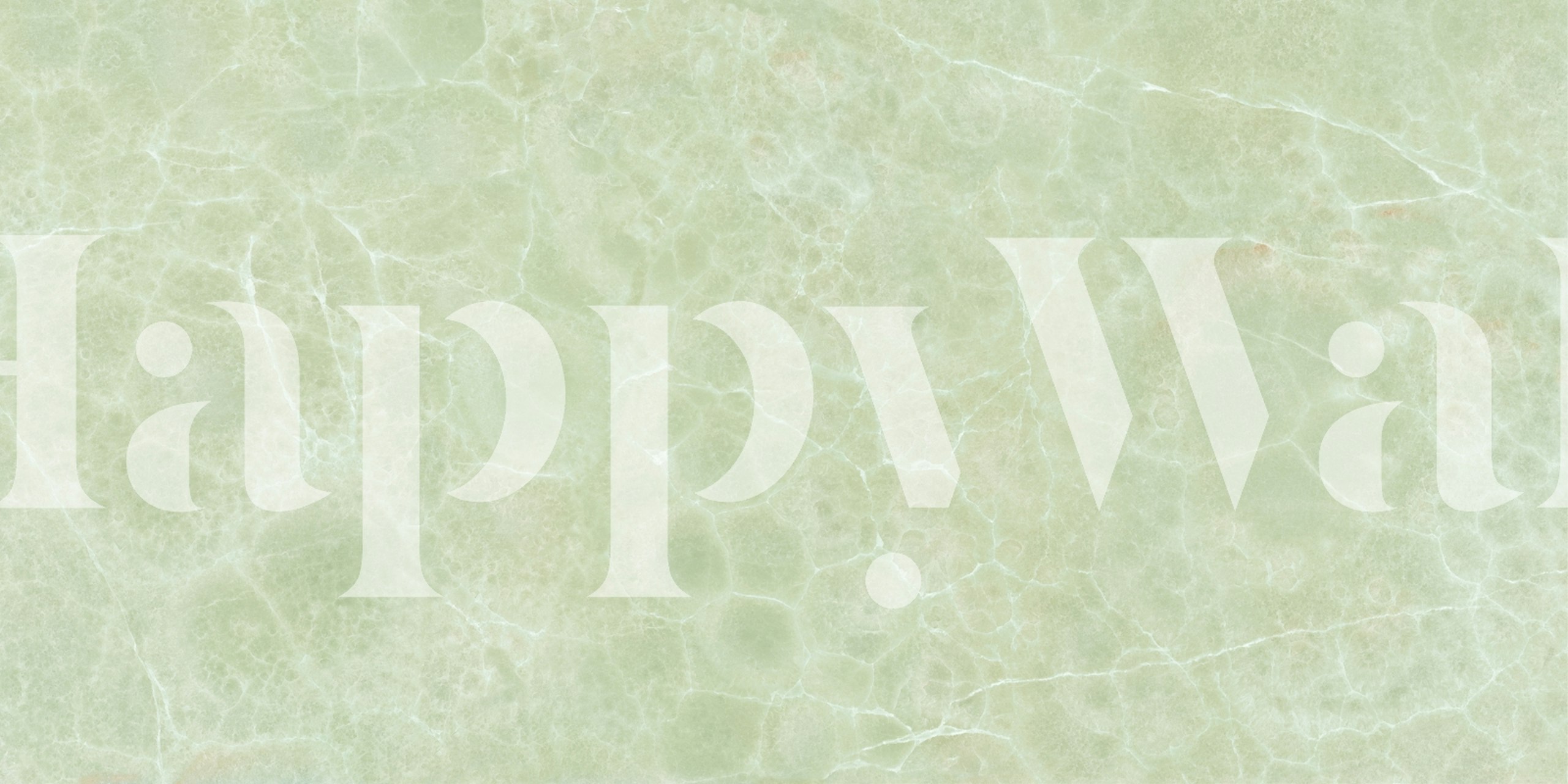 Soft Green Crystal Onyx wallpaper in a room