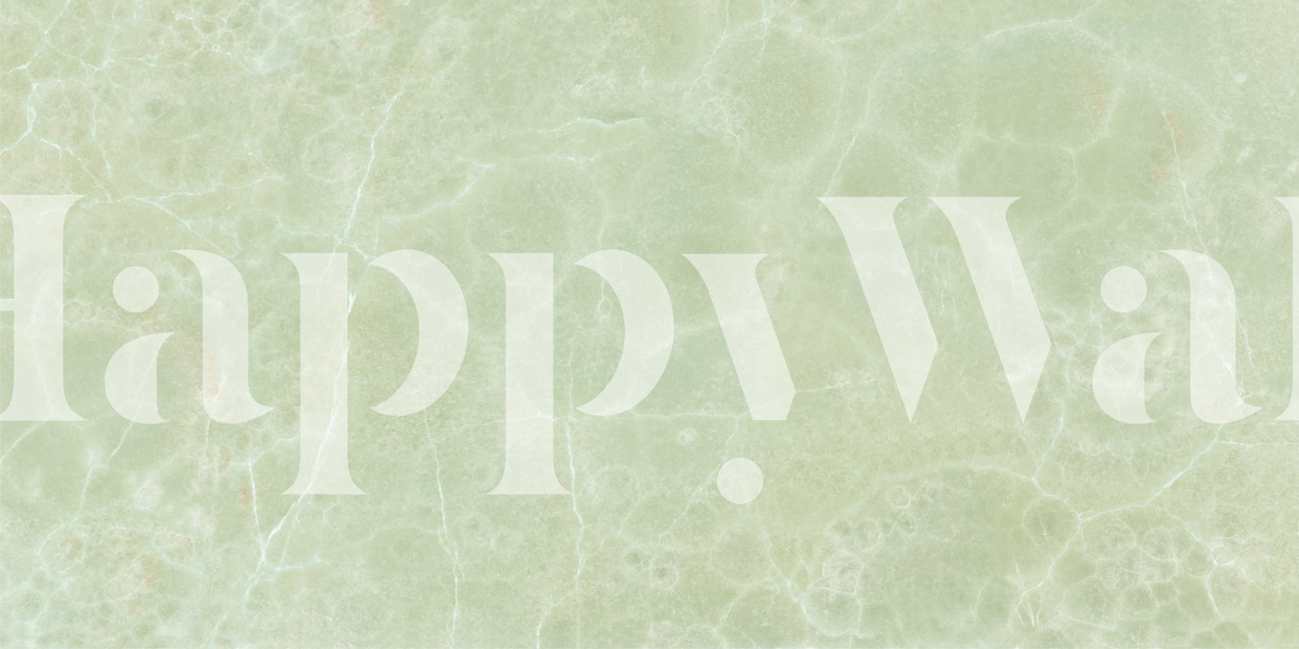 Light Jade Green Onyx Stone Tapete in einem Raum