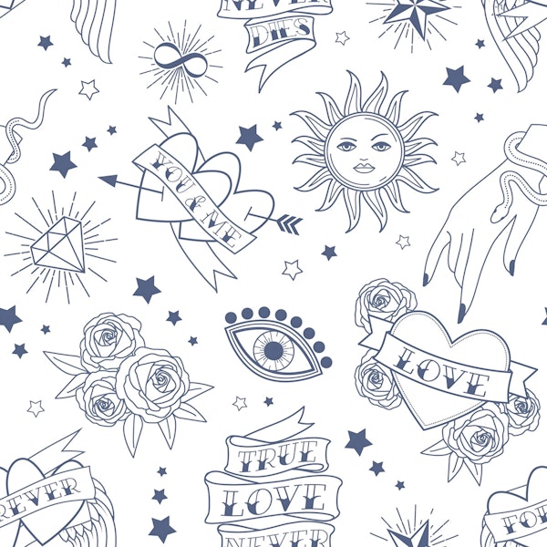 Vintage Romance Tattoo Art