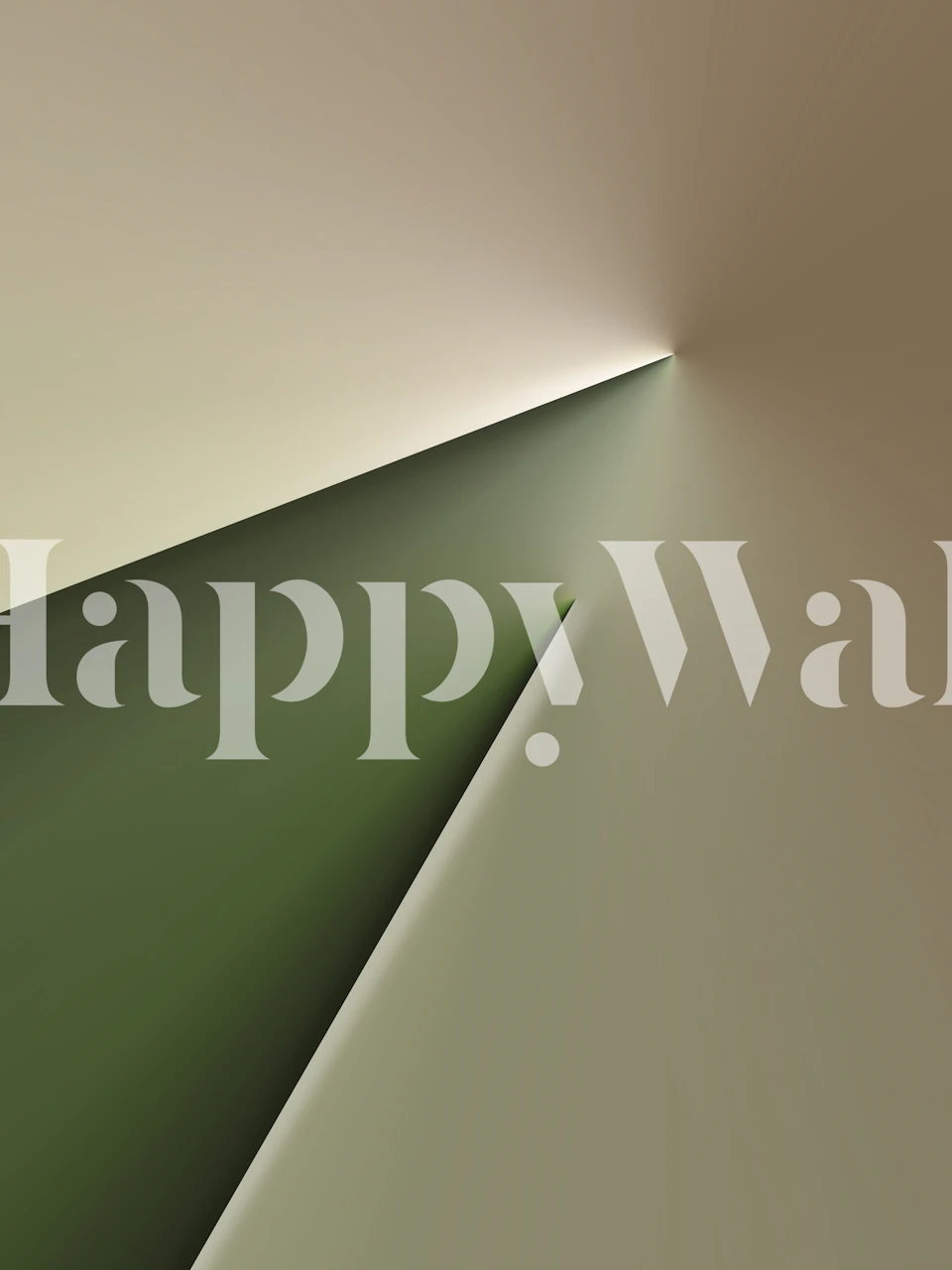 Geometric green tones minimalist wallpaper