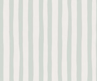 Sage Green Grandmillennial Painterly Stripes tapeta
