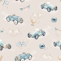 Pastel Pit Stop - beige tapet