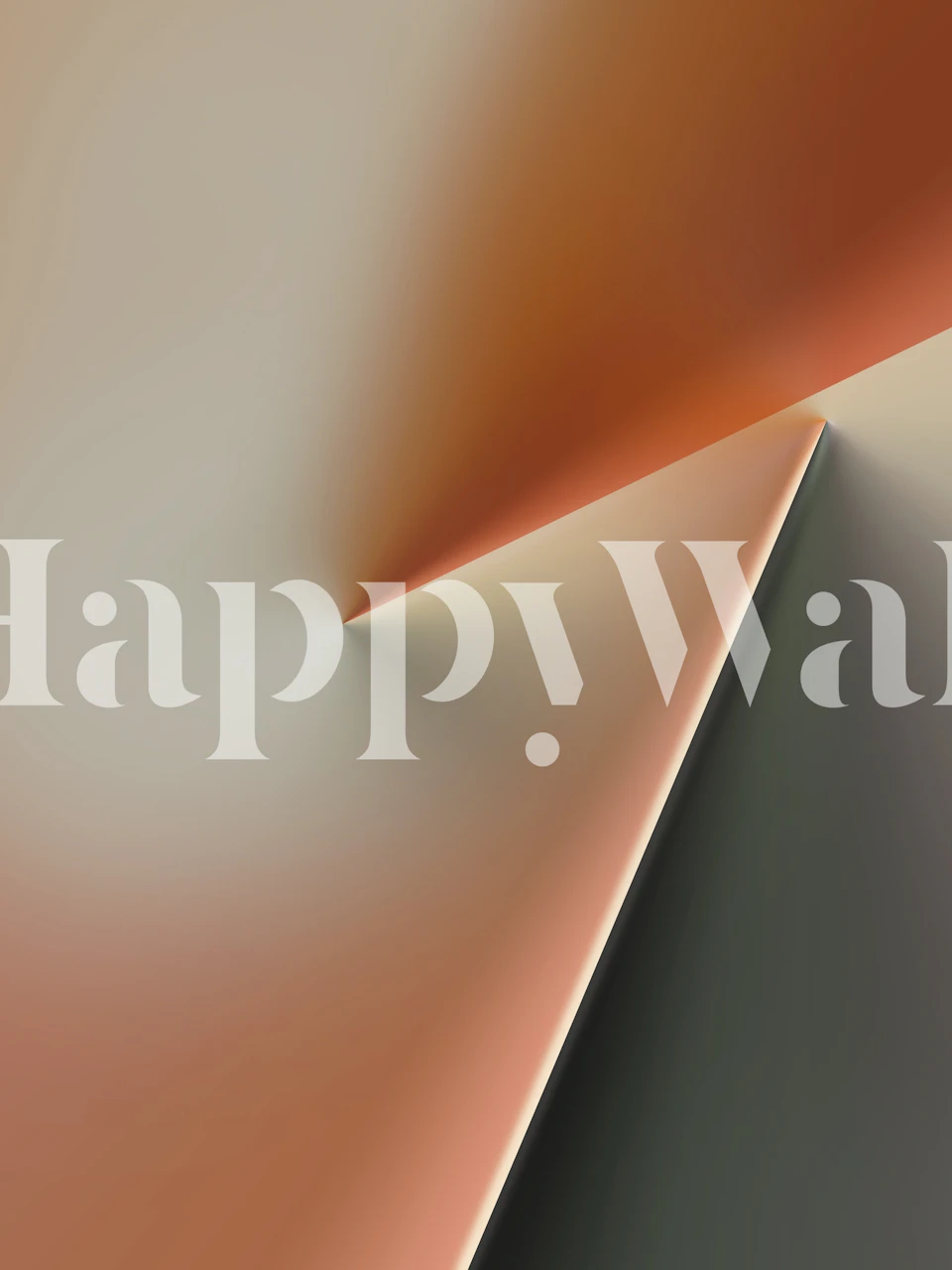Light orange geometric pattern wallpaper