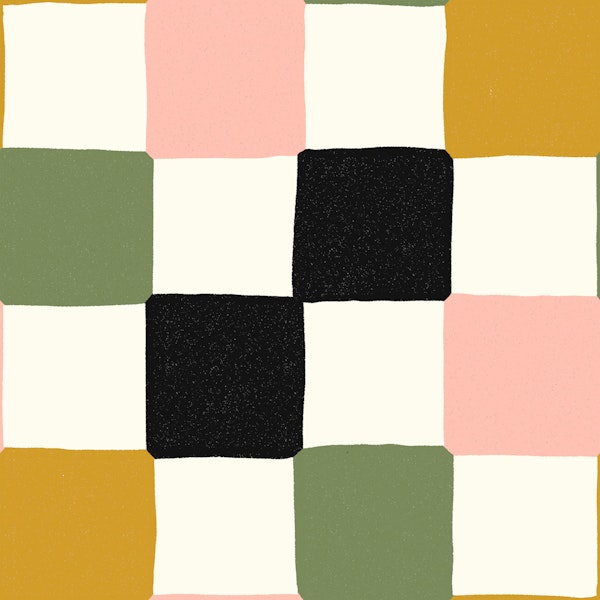 Modern Checkerboard Pastel Blocks