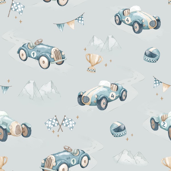 Pastel Pit Stop - blue