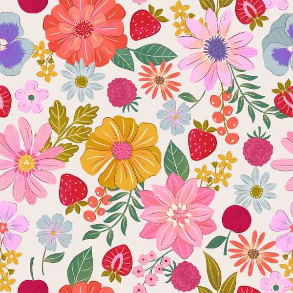 Summer Blooms and Fruits