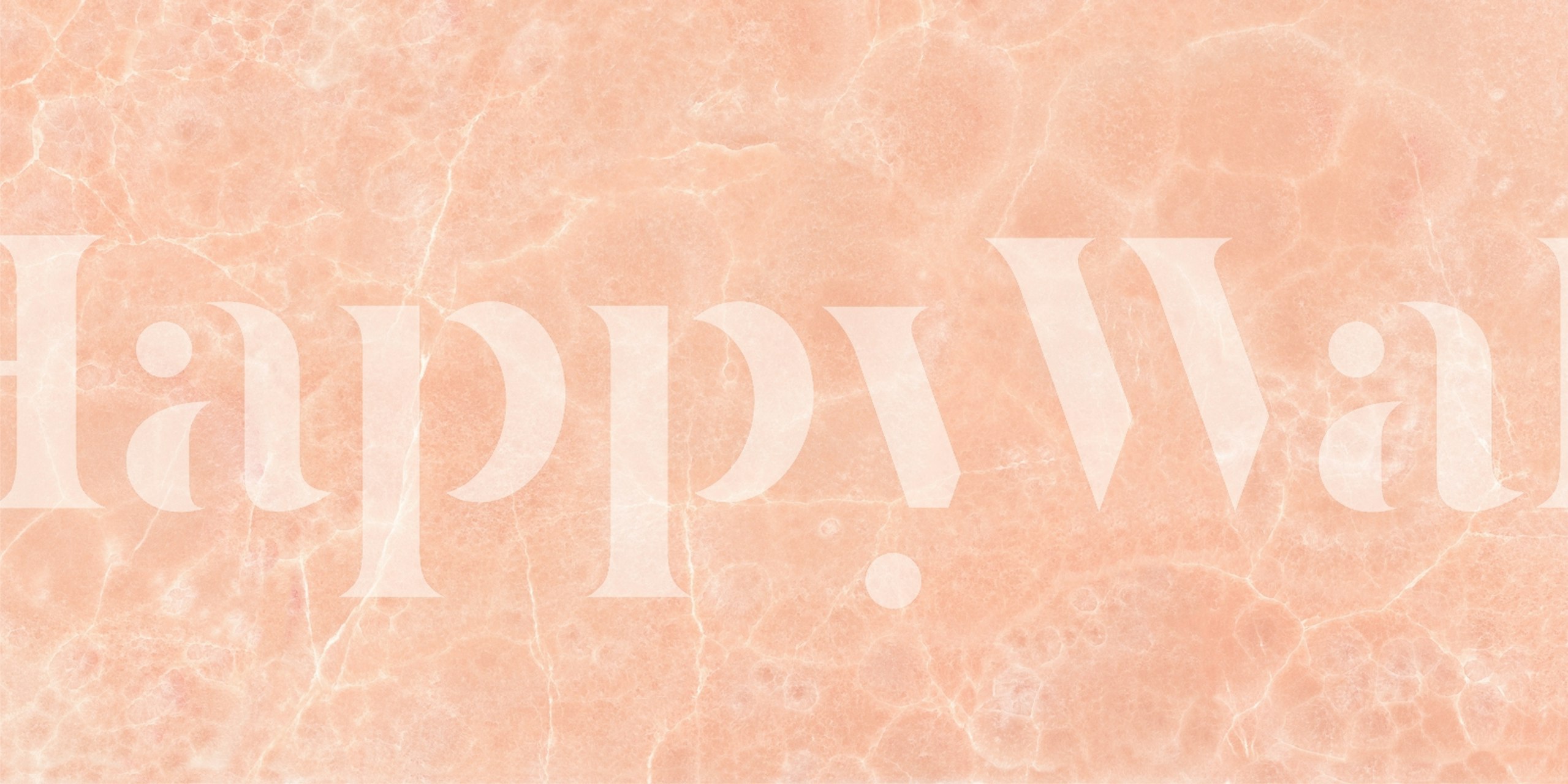 Warm Peach Luxury Onyx Stone-tapetti huoneessa