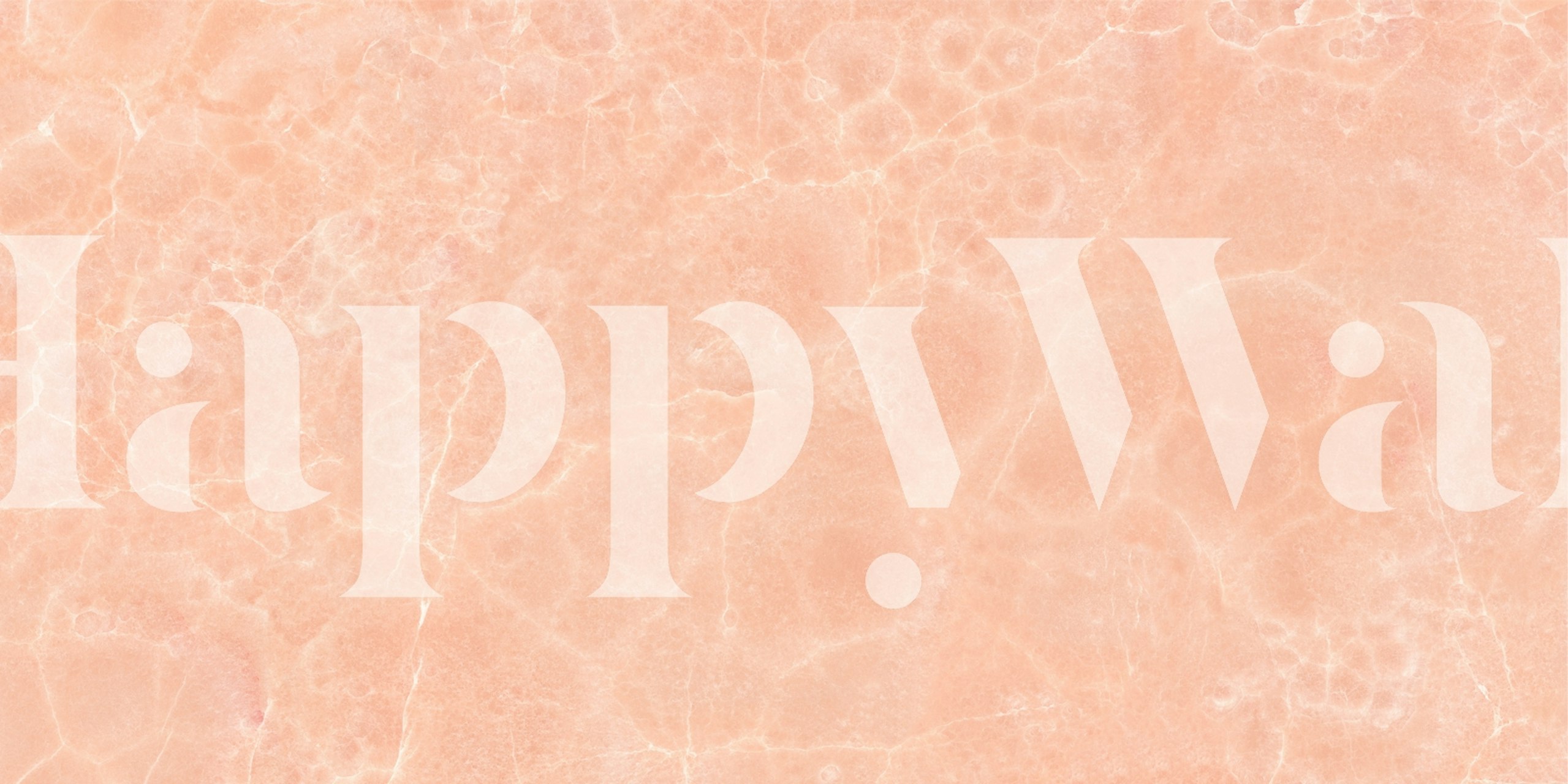 Peach onyx marble pattern wallpaper with subtle veins