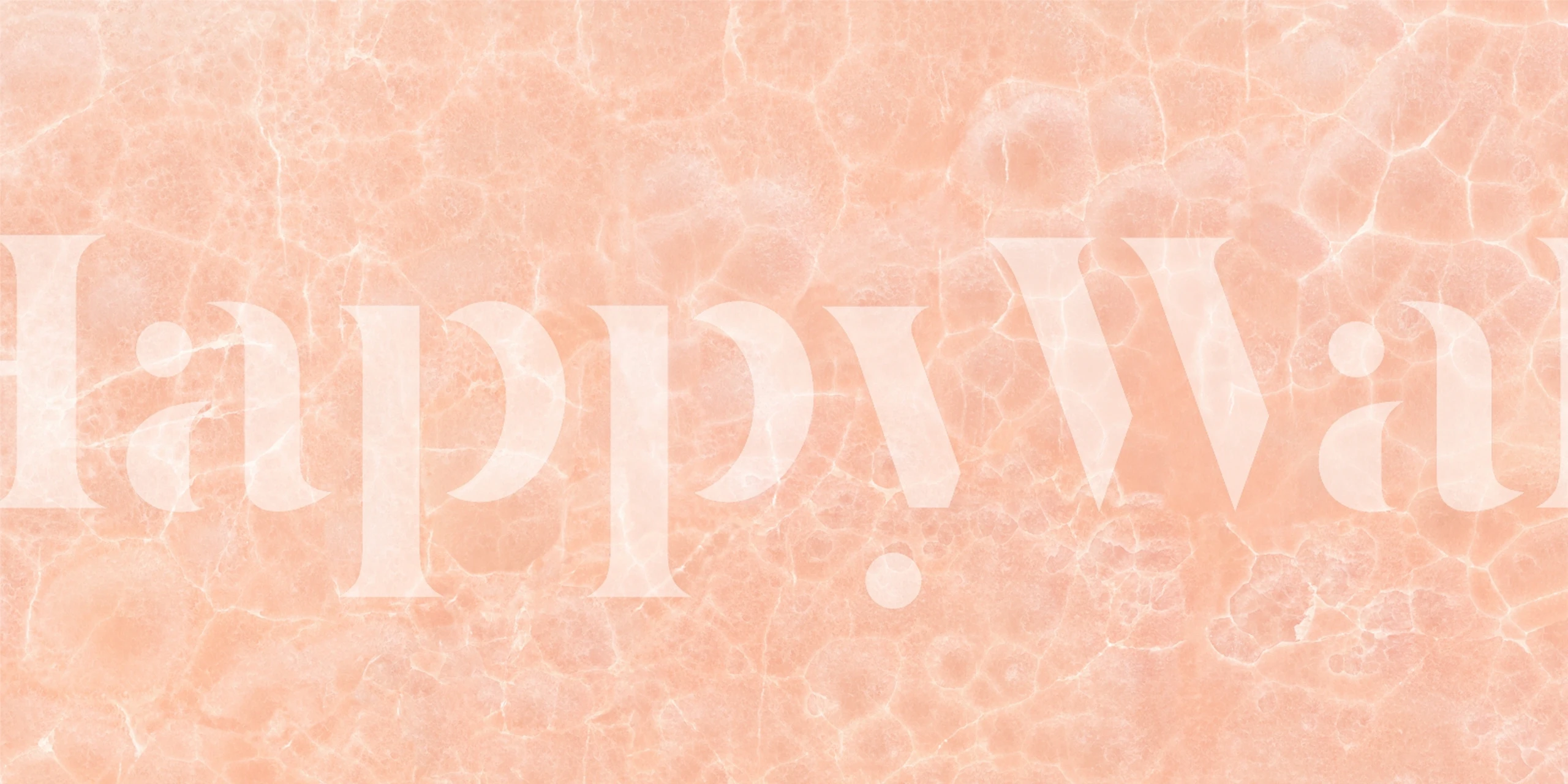 Peach Pink Onyx Marble Texture wallpaper in a room