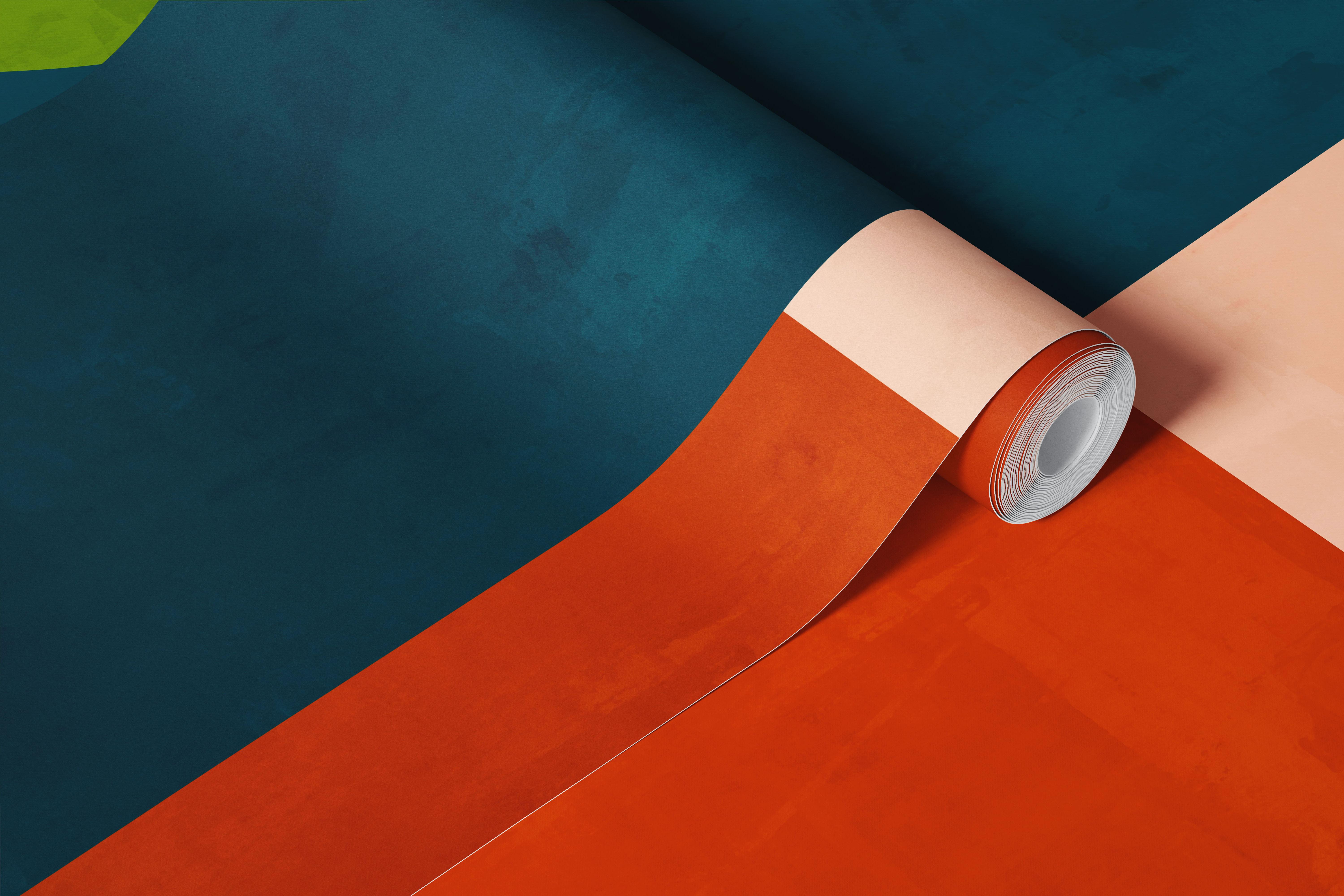 Retro Chic Geometrics wallpaper in a room