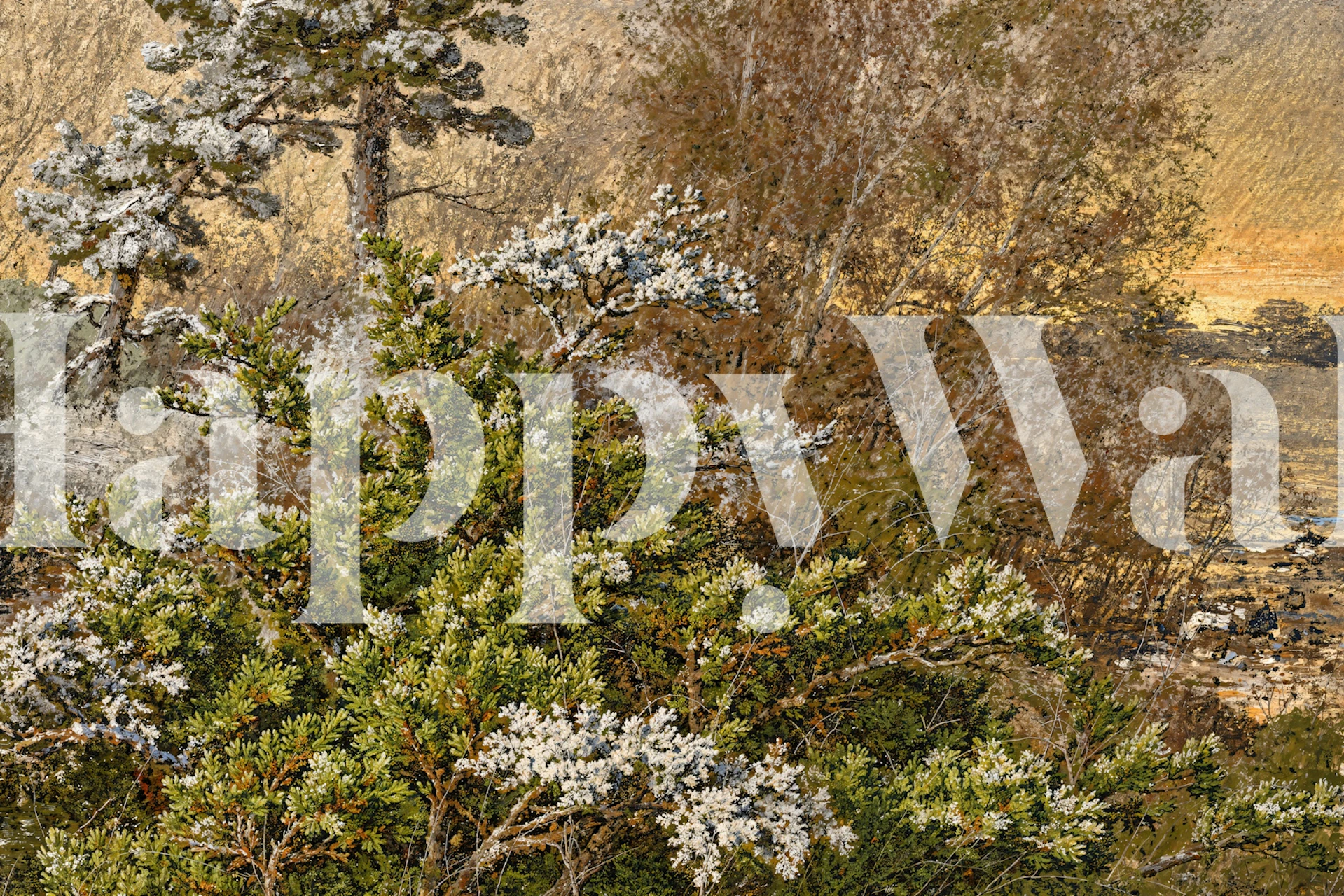 Beeld van wallpaper Serene Forest Landscape