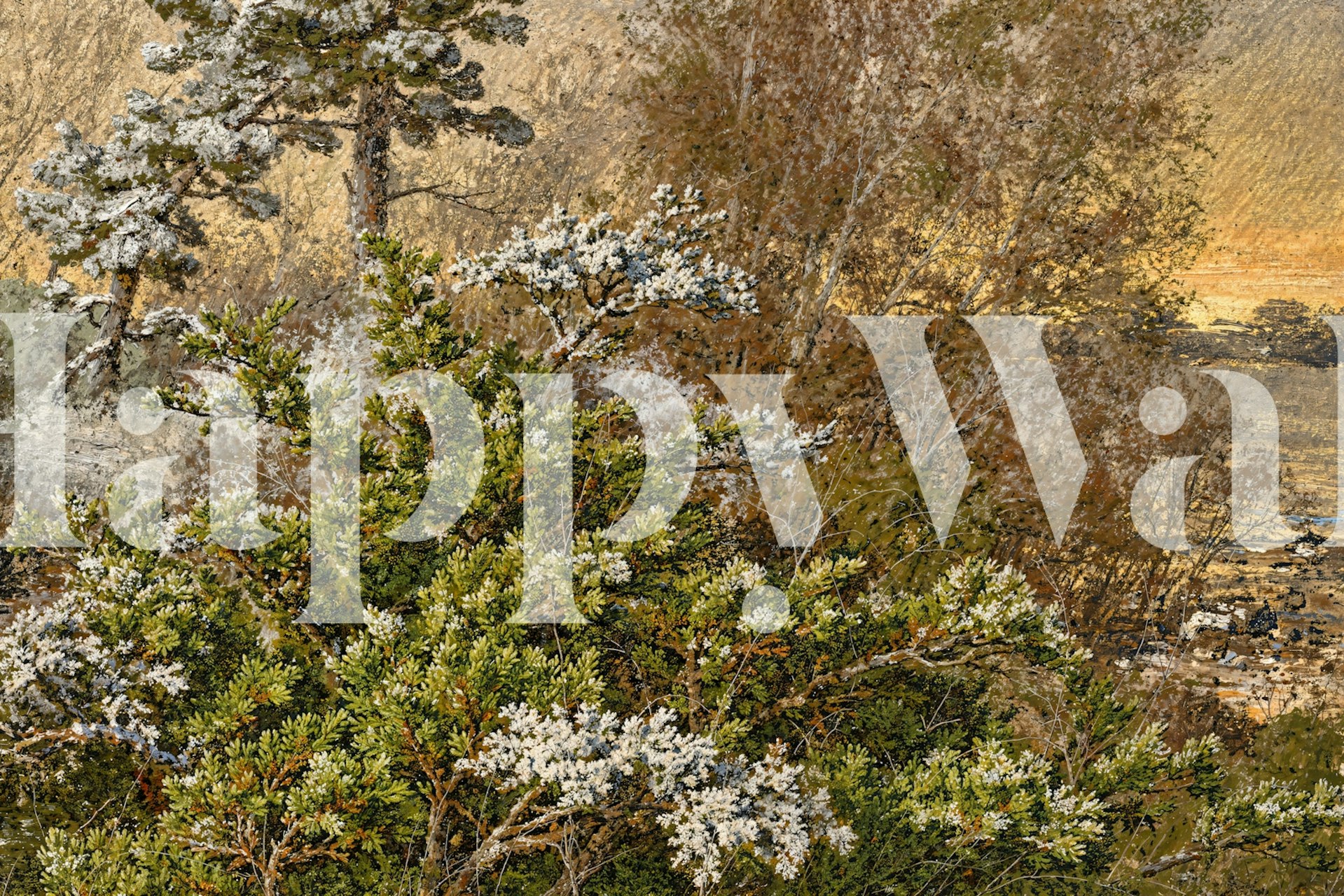 Imagen de papel tapiz Serene Forest Landscape