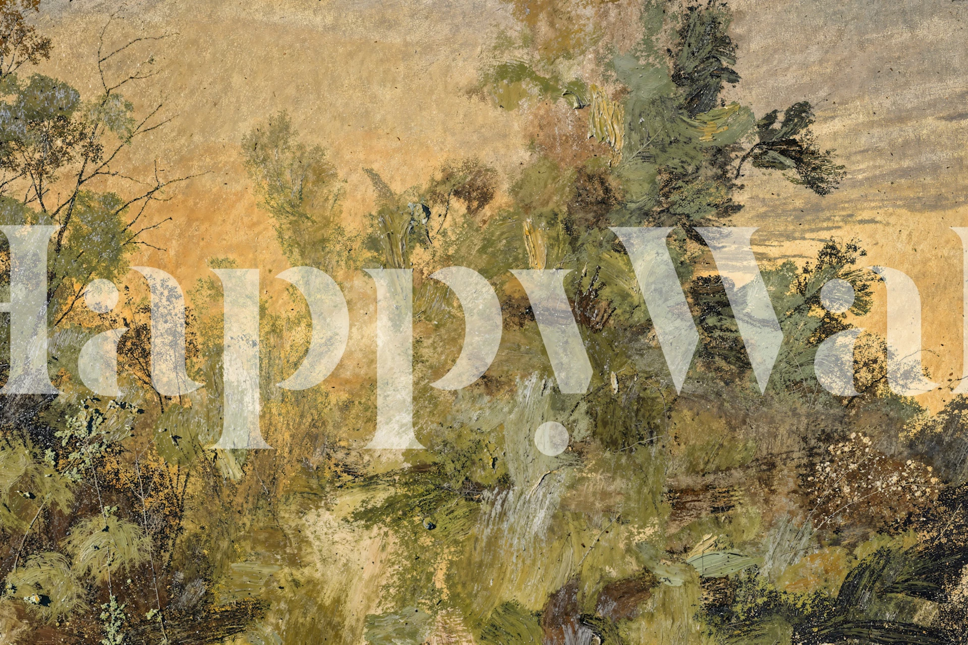 Tapeta Rustic Forest Tranquility w pokoju