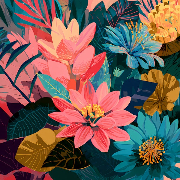 Tropical Blossom Paradise