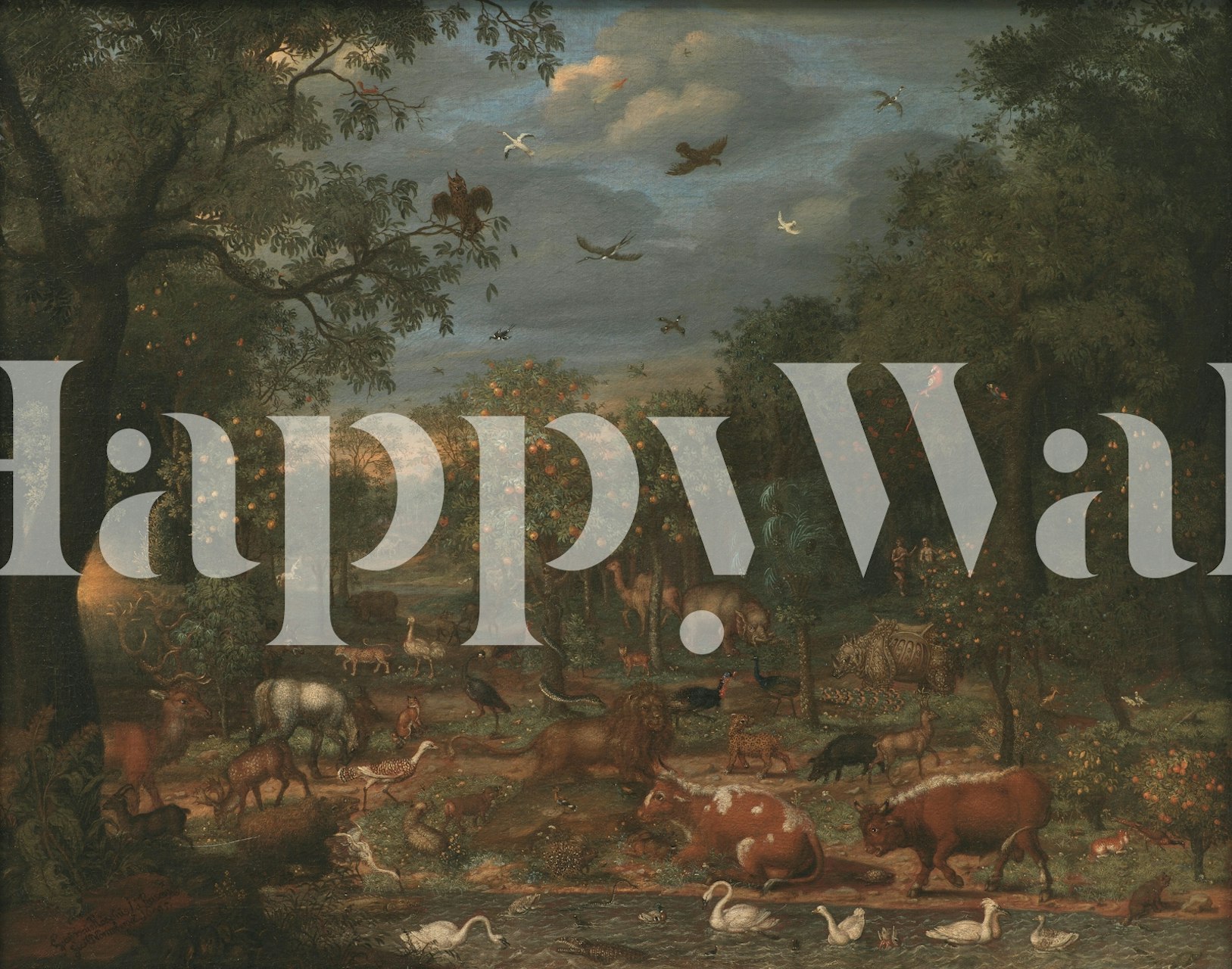 Animals Peace - Aster tapetti huoneessa