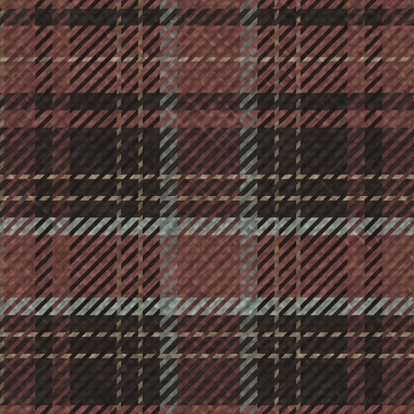 Classic Tartan Rustic Brown Black Moody Dark