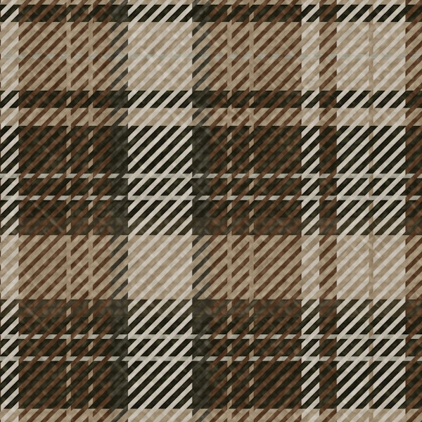 Classic Tartan Plaid Rustic Earth tones brown