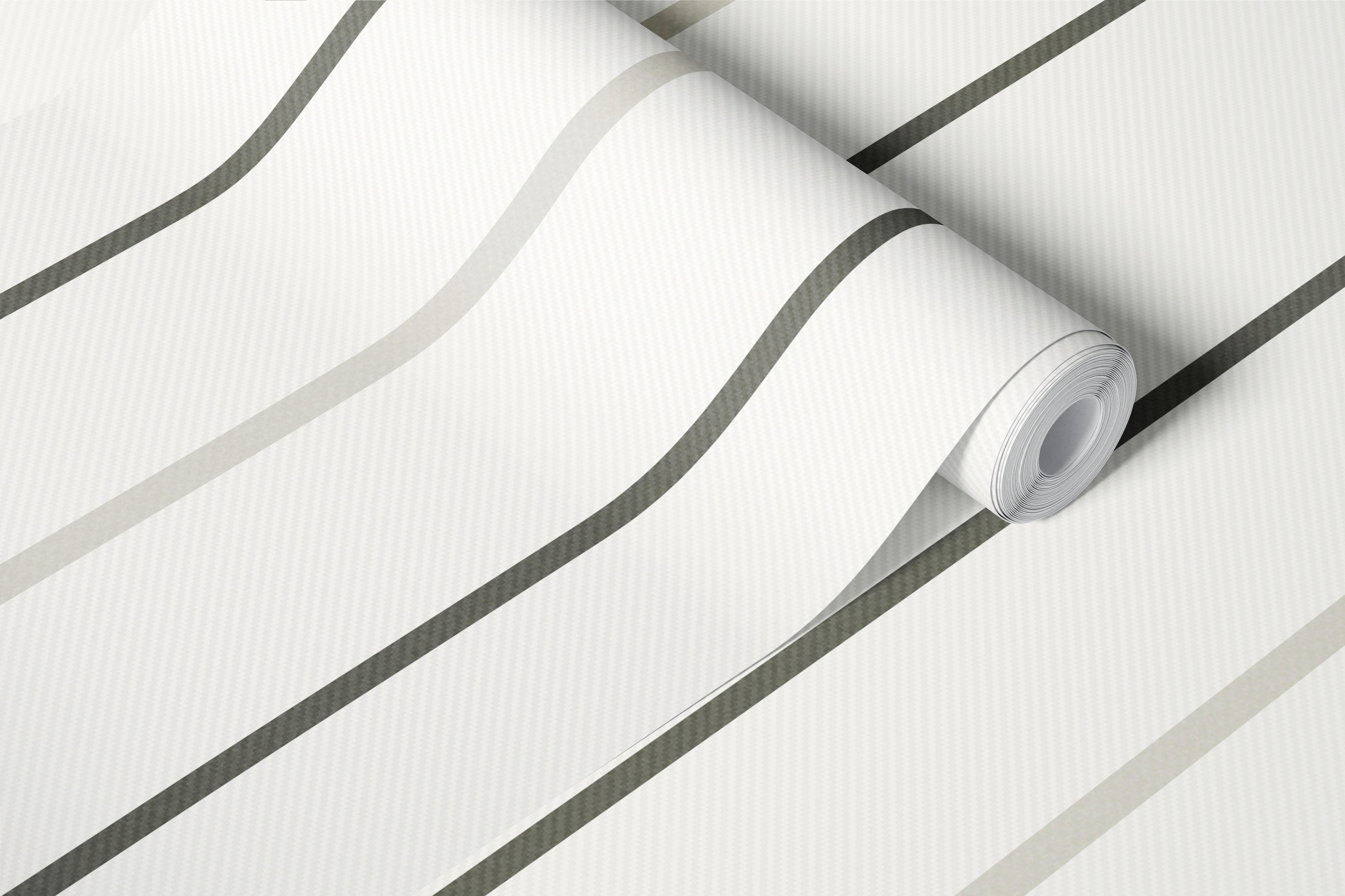 Chic Neutral Stripes wallpaper in a room