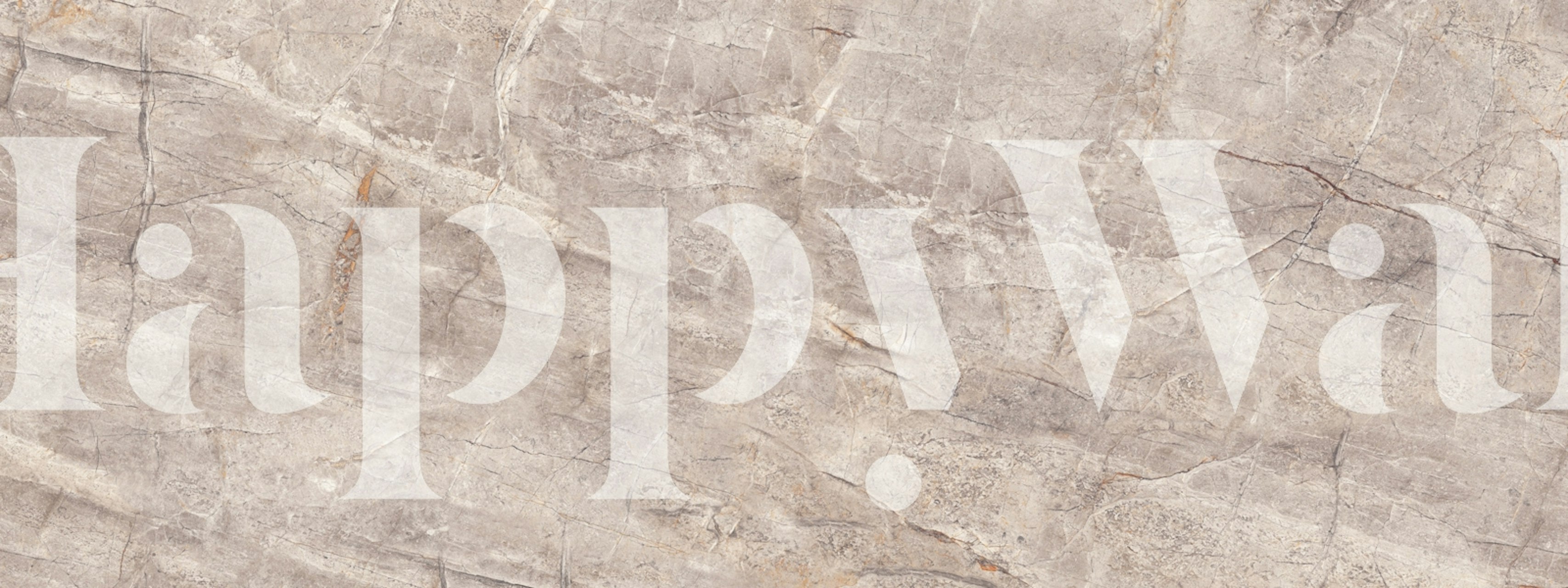 Greige Taupe Marble Stone Texture Tapete in einem Raum