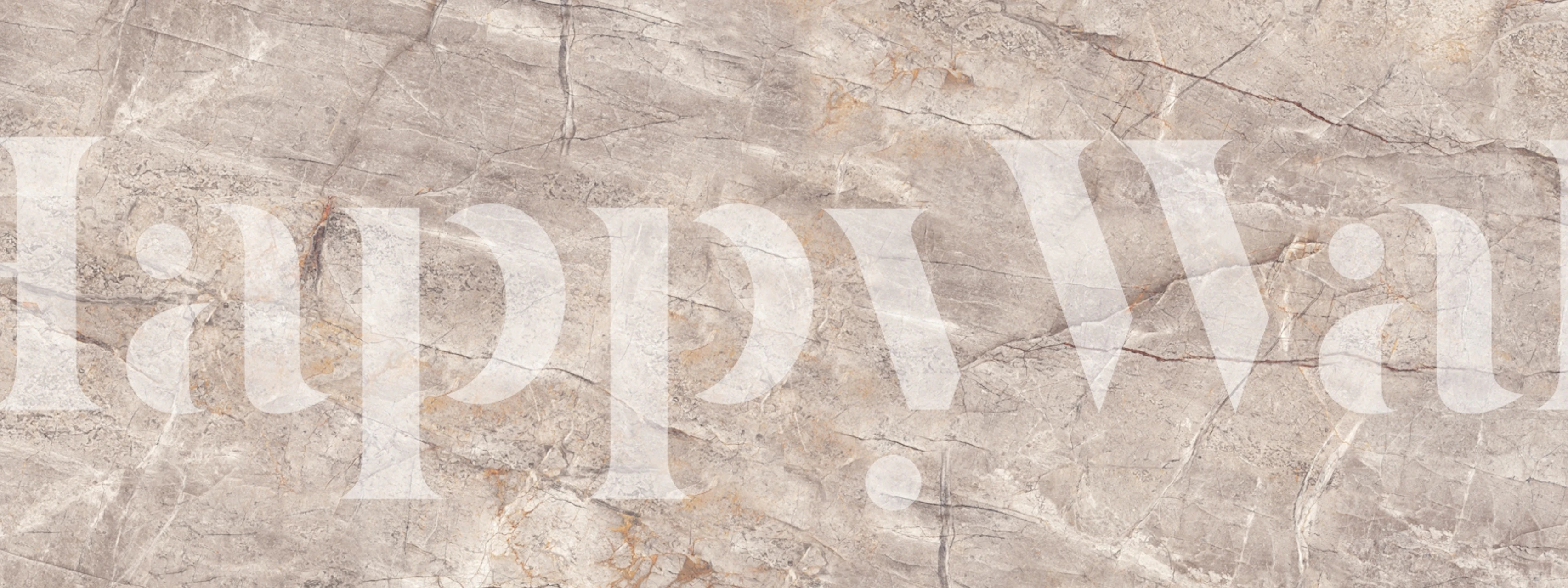 Varm grå naturlig marmor wallpaper i ett rum