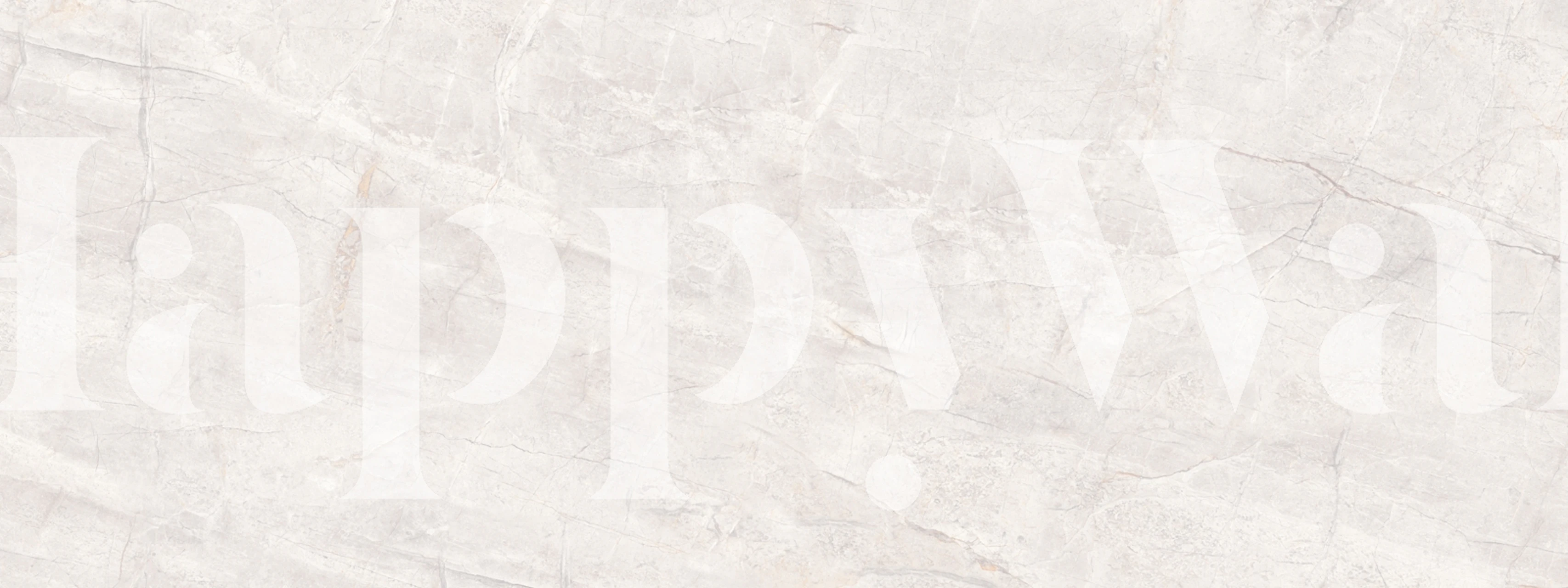 Ivory White Marble tapet i et rum