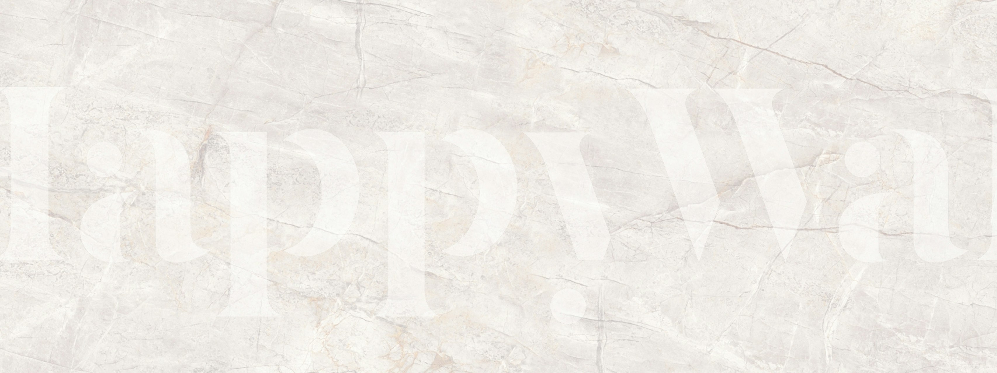 Soft ivory marble textured wallpaper with minimal pattern