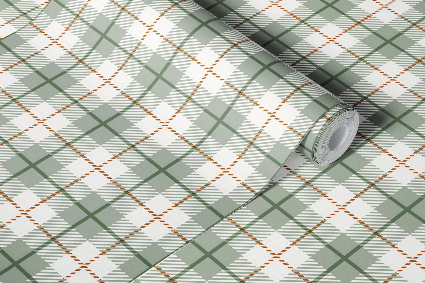 Cozy Rustic Plaid wallpaper roll
