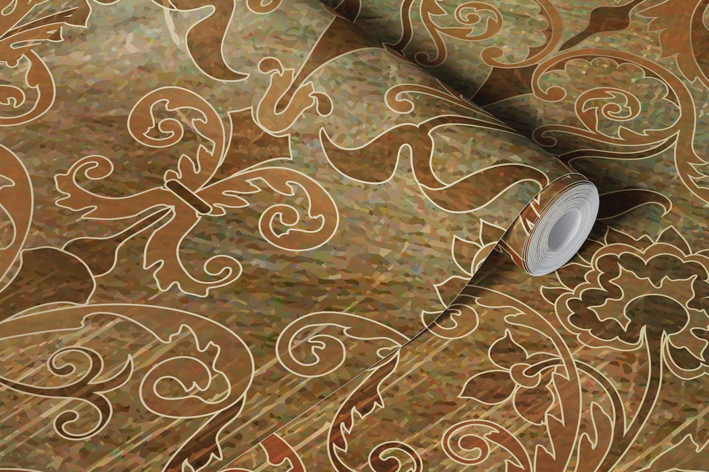 Old World Floral Grace Tapestry wallpaper roll