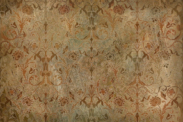 Old World Floral Grace Tapestry