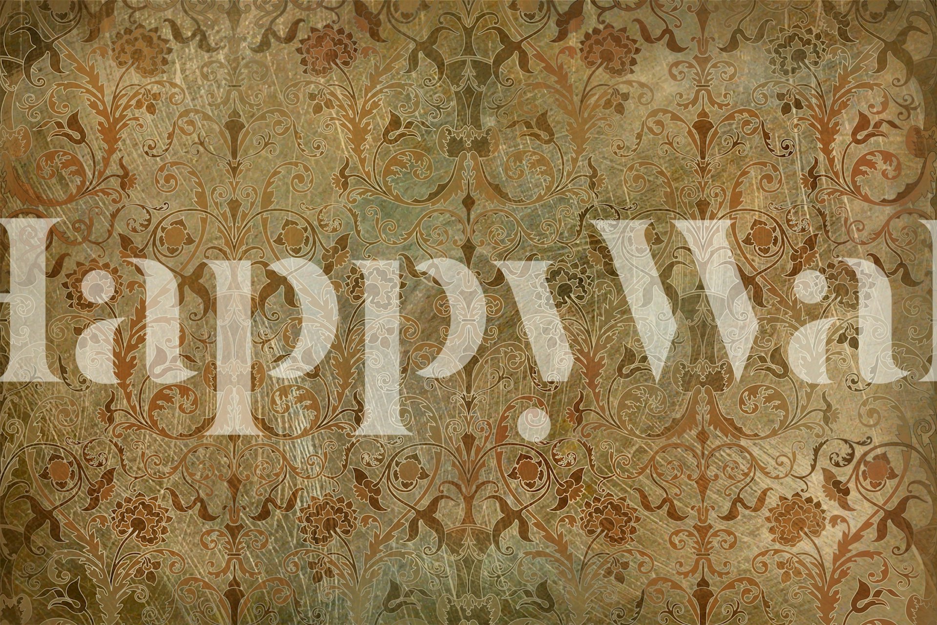 Old World Floral Grace Tapestry tapeta v místnosti